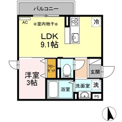 カナル グランデ 十日町の物件間取画像